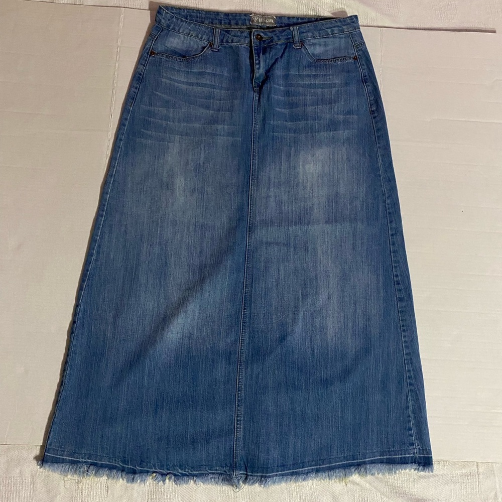 Denim Maxi Skirt